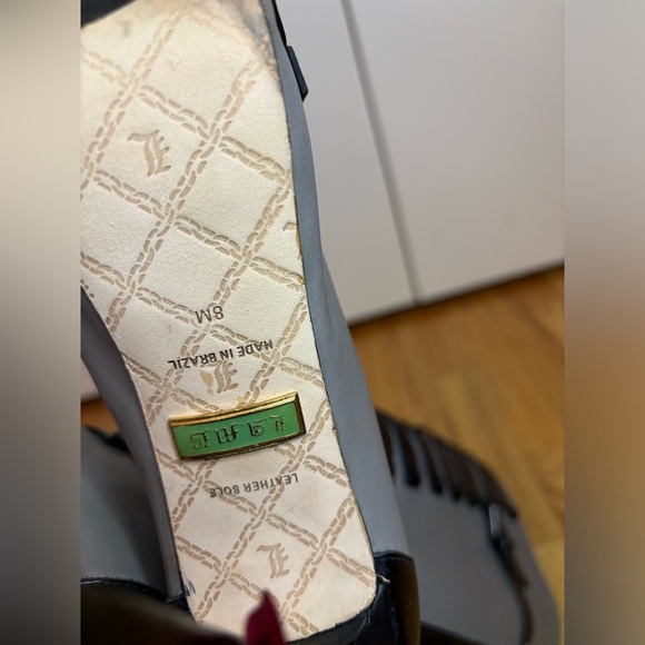 L.A.M.B black and grey leather boots - Picture 6 of 9